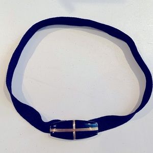St John knit belt Navy with Navy & Gold belt